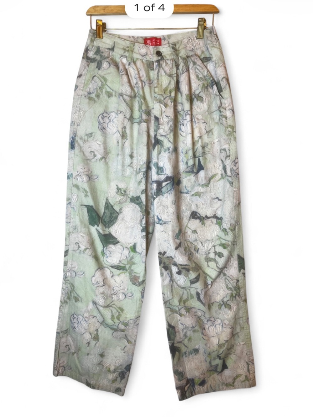 The MET x PacSun Van Gogh Rose Print Pants Size M